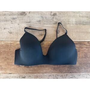 Victoria's Secret Smooth Black 34D T-Shirt Lightly Lined Wireless Bra